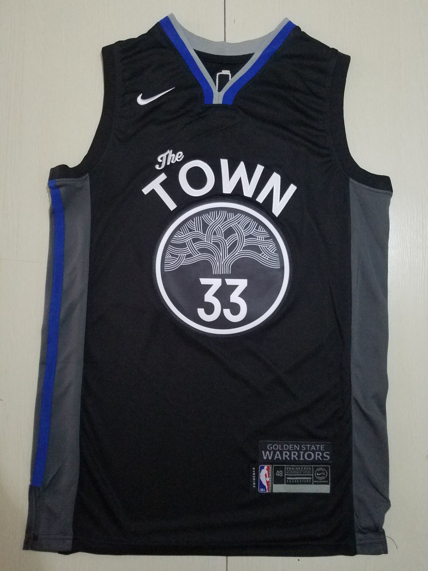 Men Golden State Warriors 33 Wiseman limited black new Nike NBA Jerseys